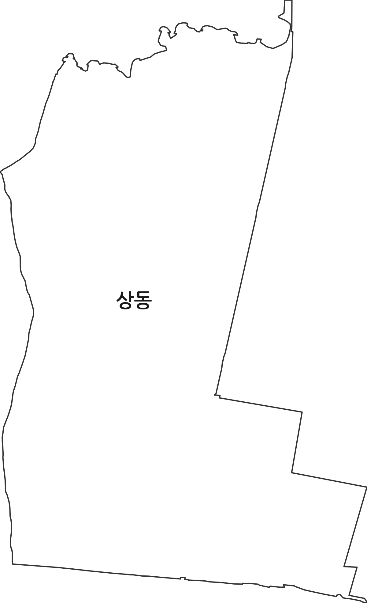 경기도 부천시 원미구 상동 법정동 행정구역 경계 지도