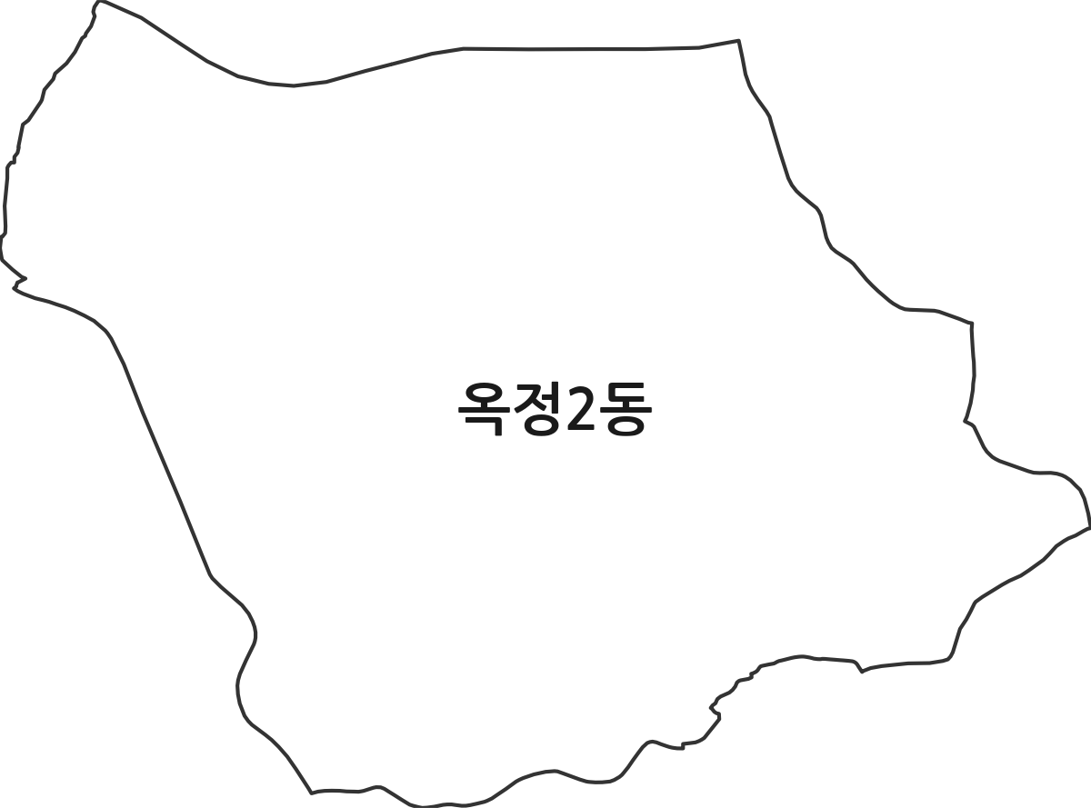 경기도 양주시 옥정2동 행정동 행정구역 경계 지도
