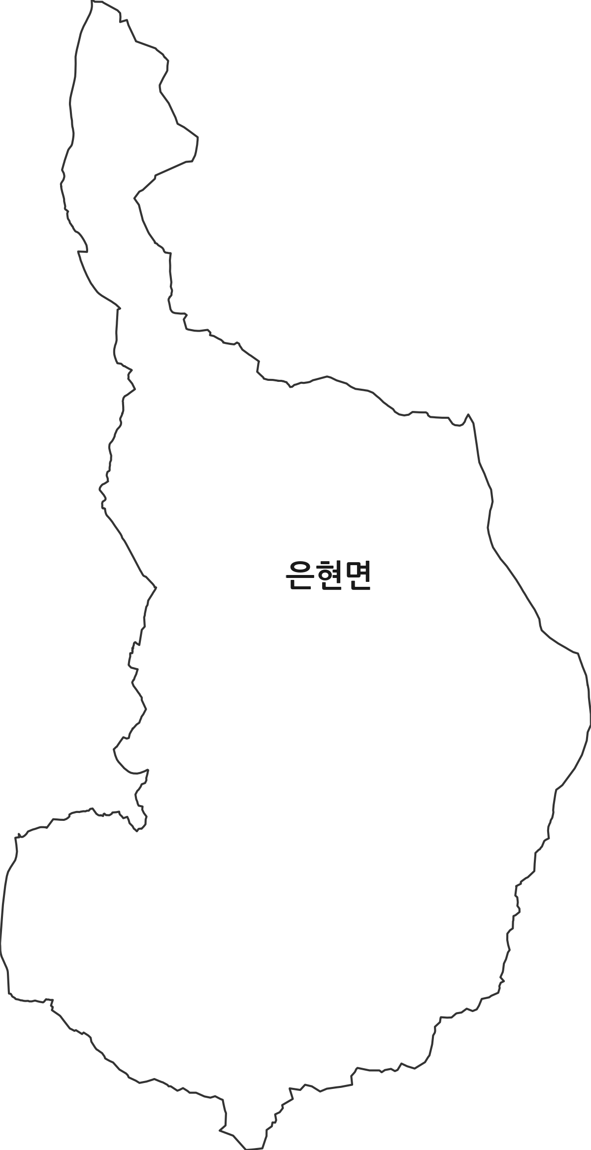 경기도 양주시 은현면 행정동 행정구역 경계 지도