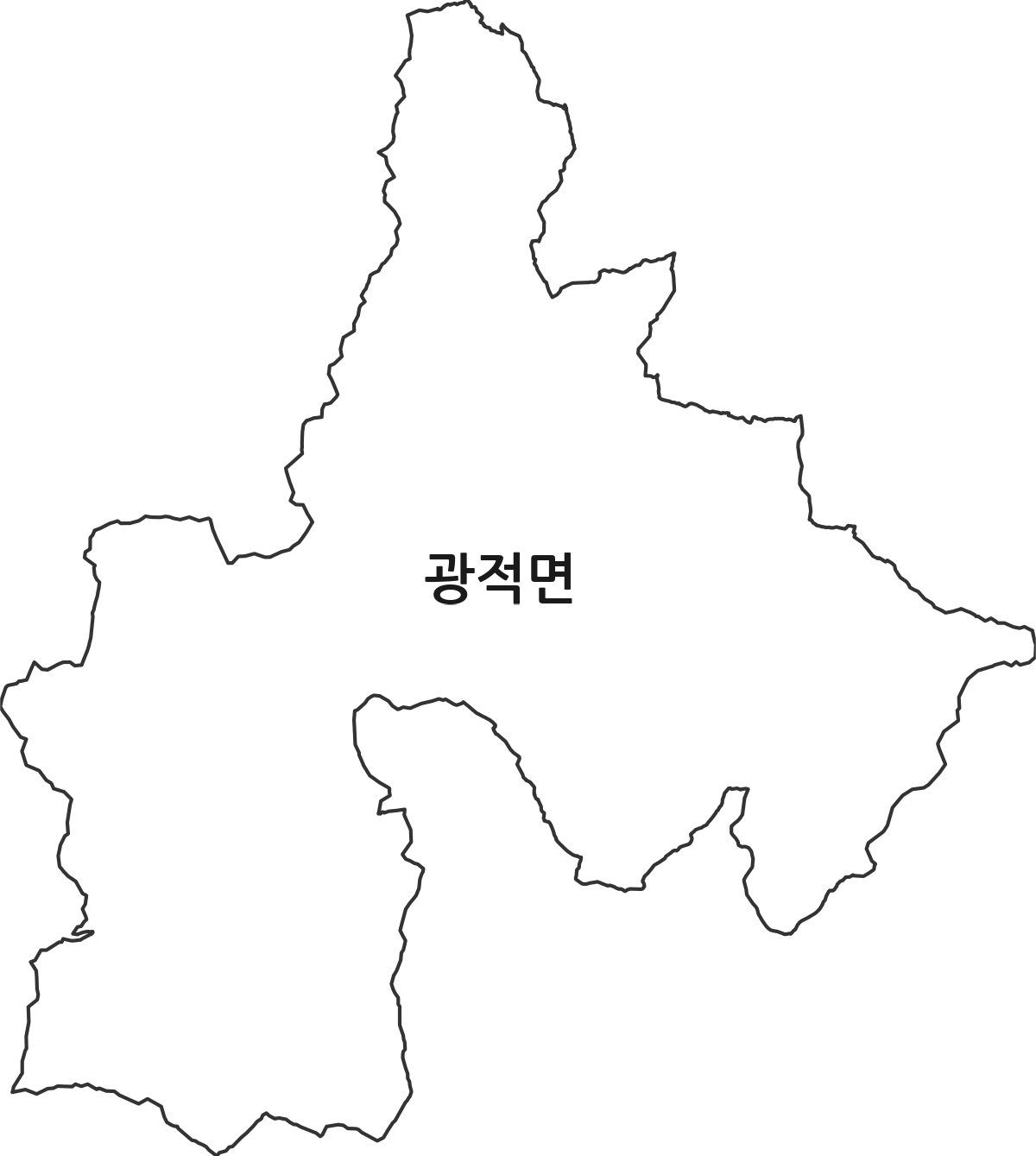 경기도 양주시 광적면 법정동 행정구역 경계 지도