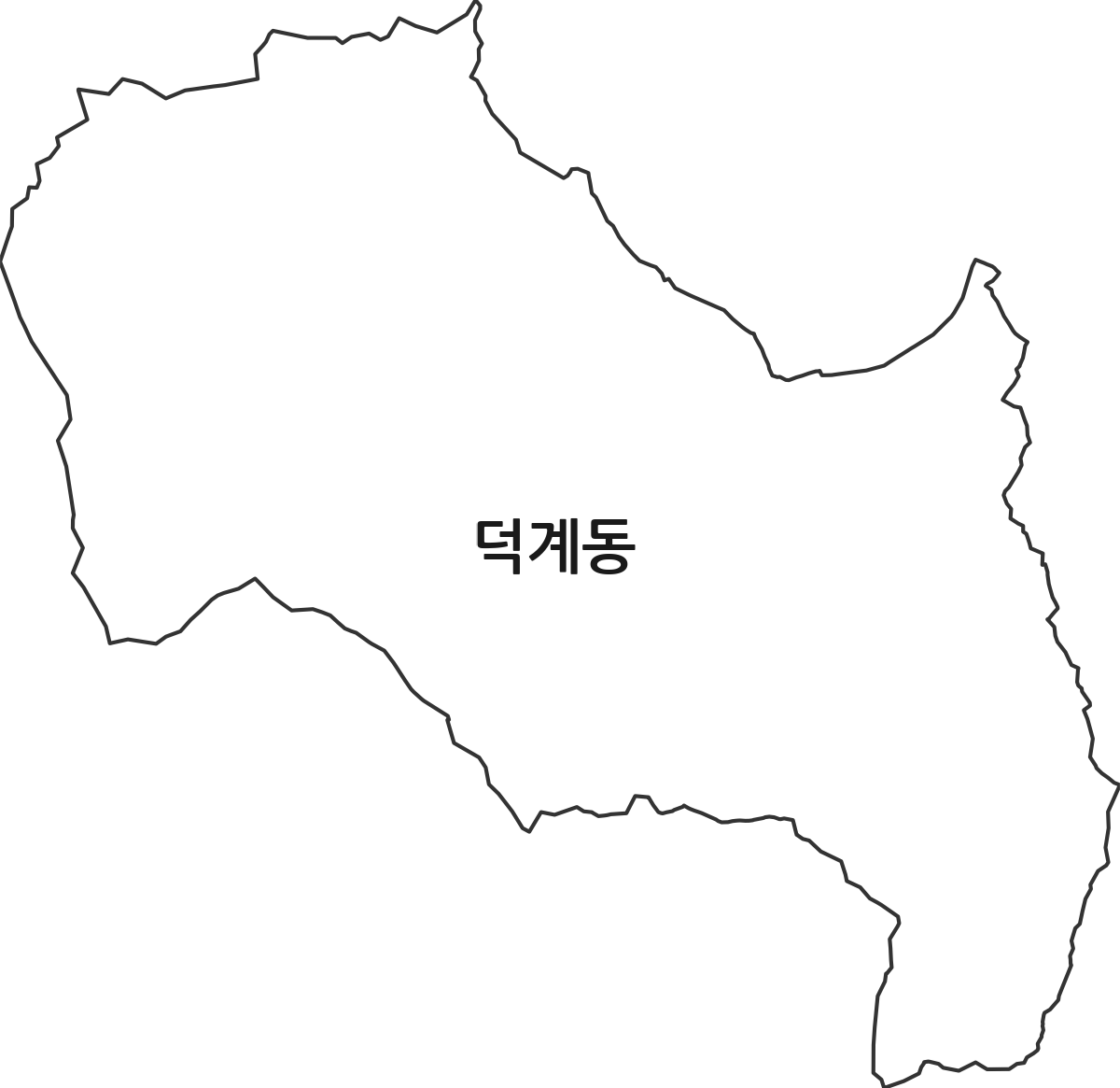 경기도 양주시 덕계동 법정동 행정구역 경계 지도