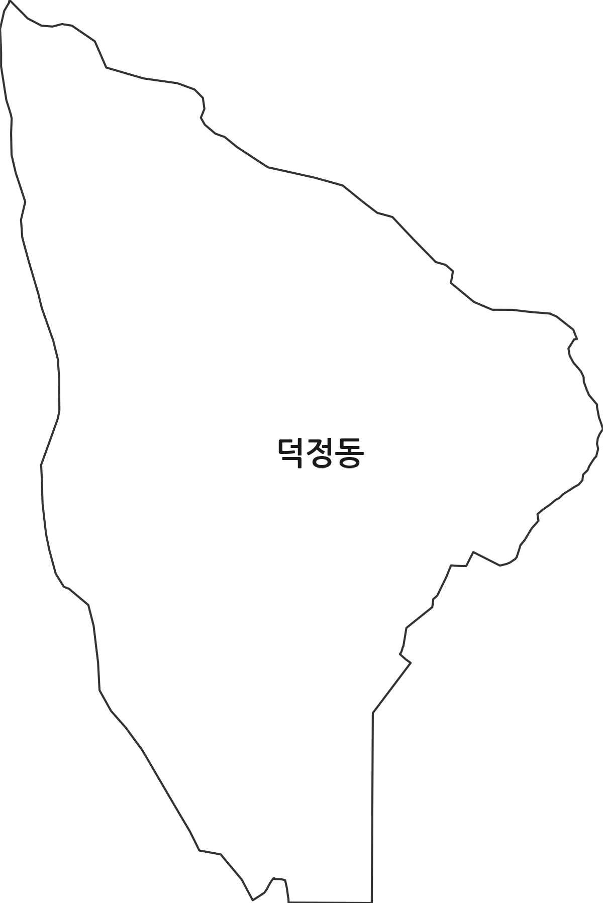 경기도 양주시 덕정동 법정동 행정구역 경계 지도