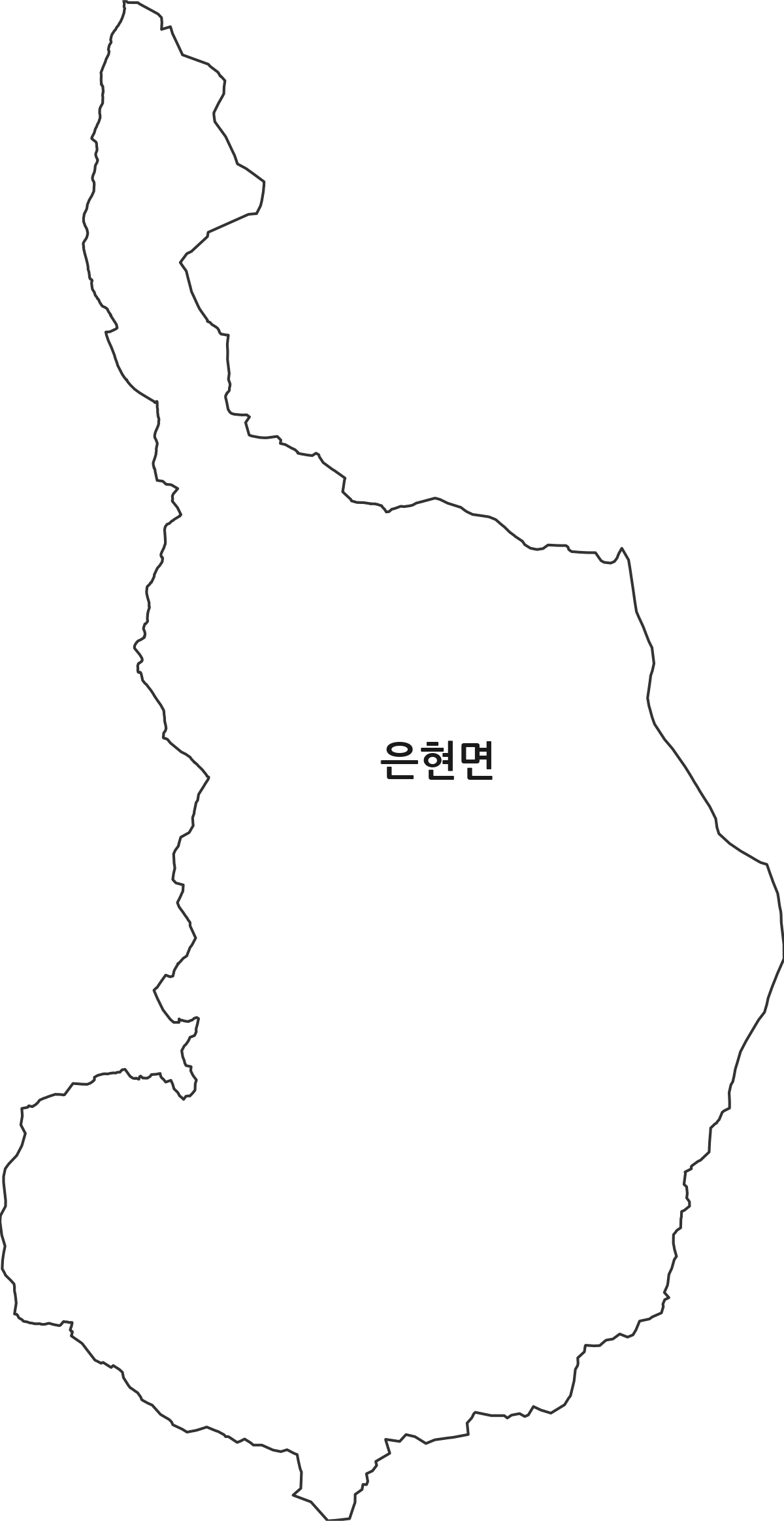 경기도 양주시 은현면 법정동 행정구역 경계 지도