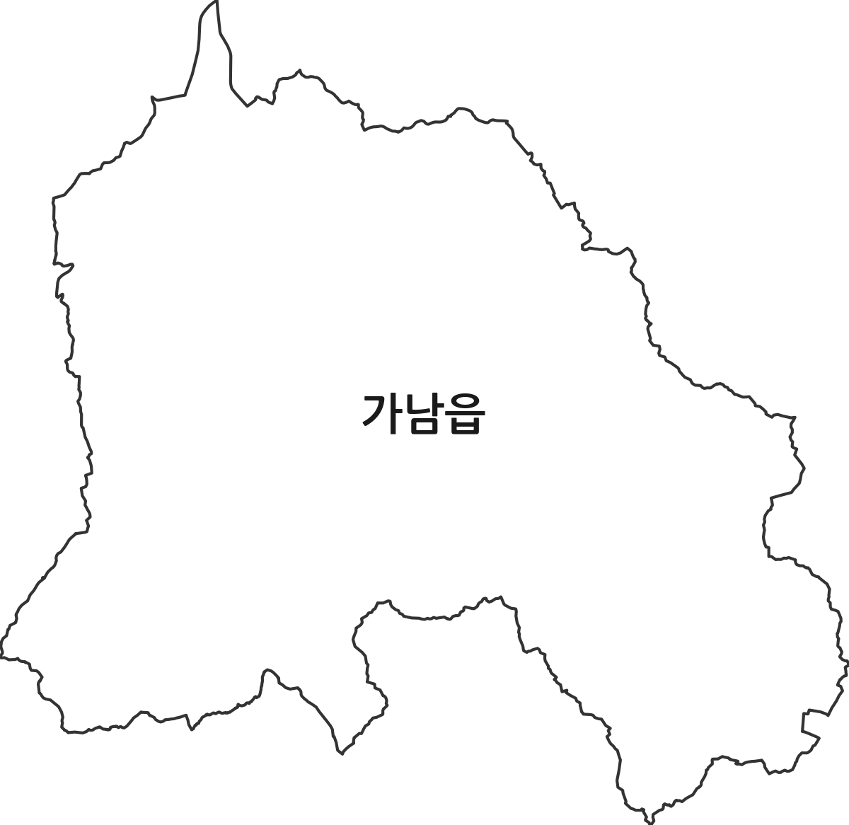 경기도 여주시 가남읍 행정동 행정구역 경계 지도