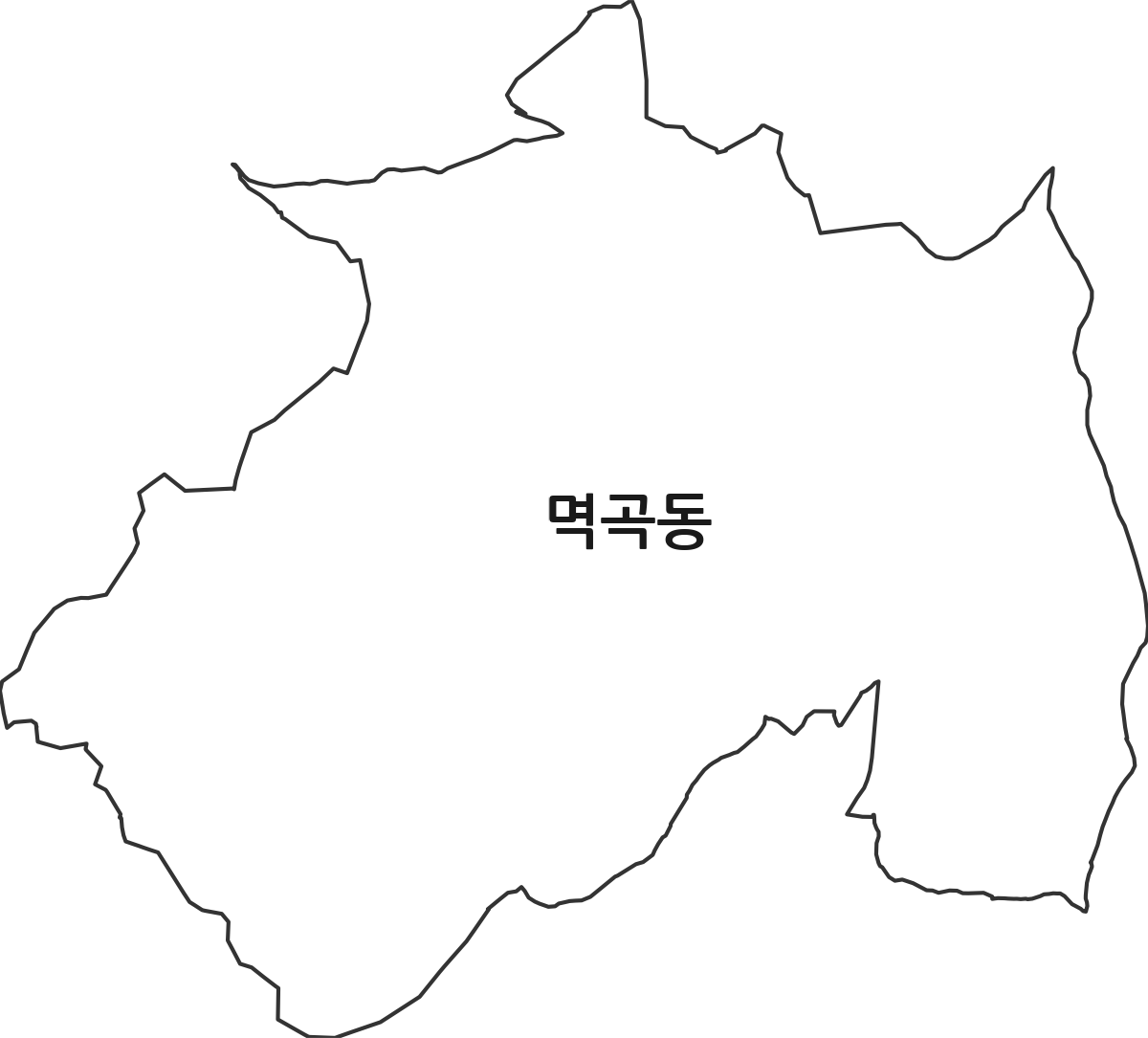 경기도 여주시 멱곡동 법정동 행정구역 경계 지도