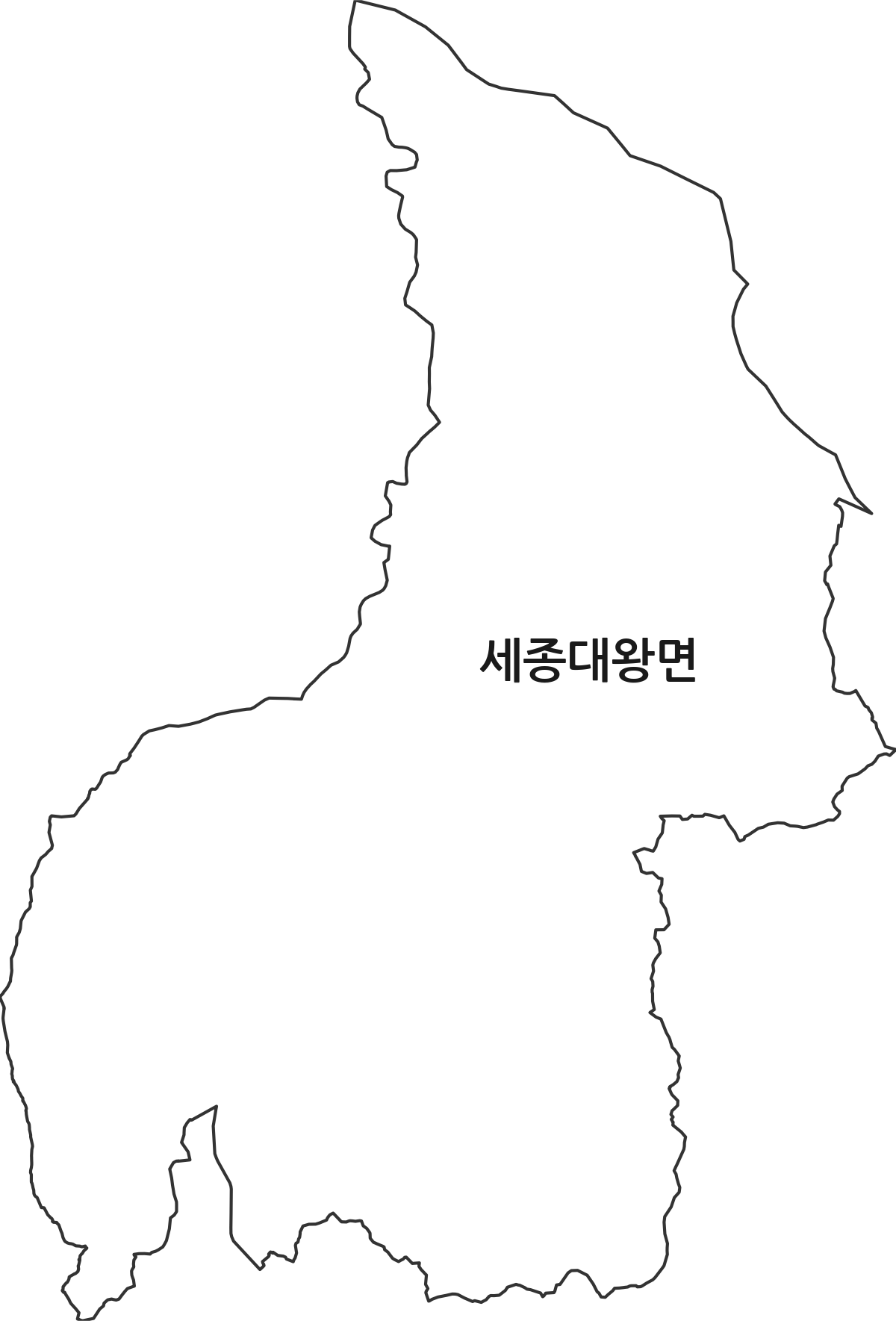 경기도 여주시 세종대왕면 법정동 행정구역 경계 지도
