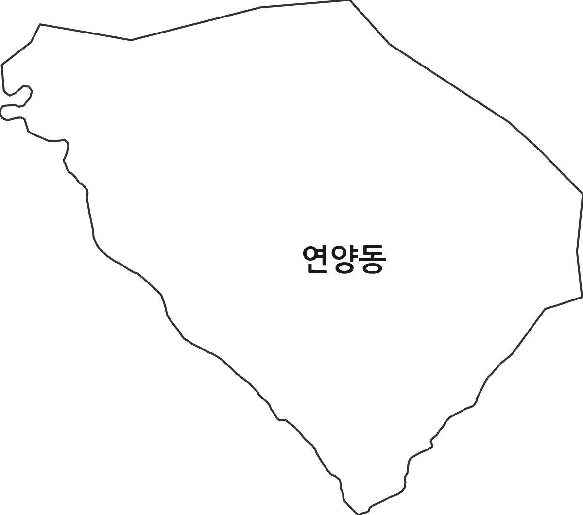 경기도 여주시 연양동 법정동 행정구역 경계 지도