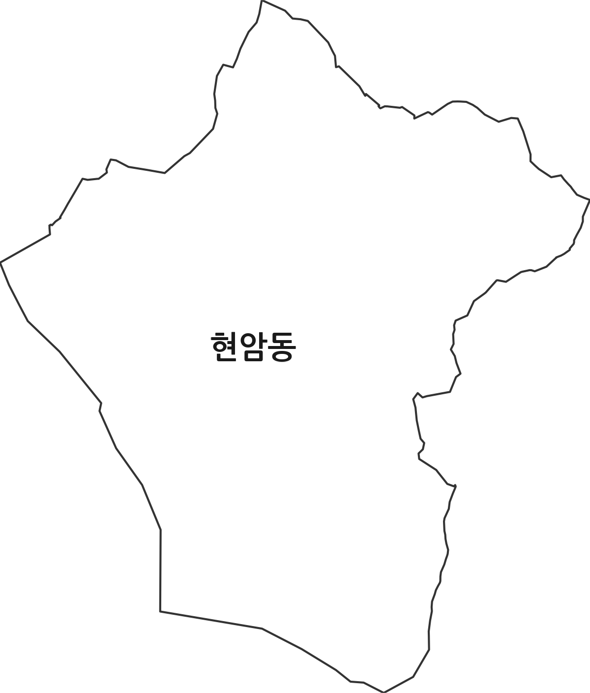 경기도 여주시 현암동 법정동 행정구역 경계 지도