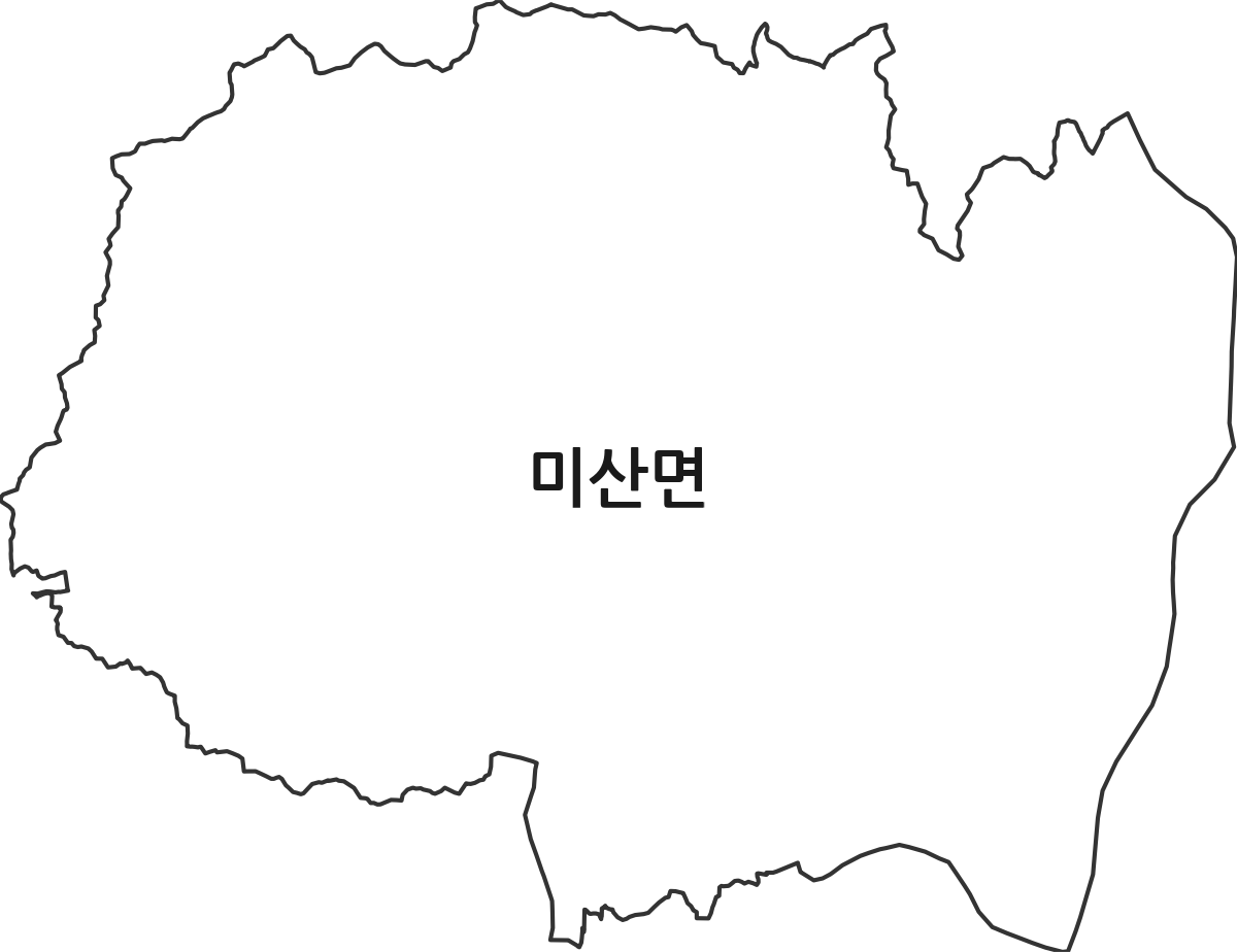 경기도 연천군 미산면 법정동 행정구역 경계 지도