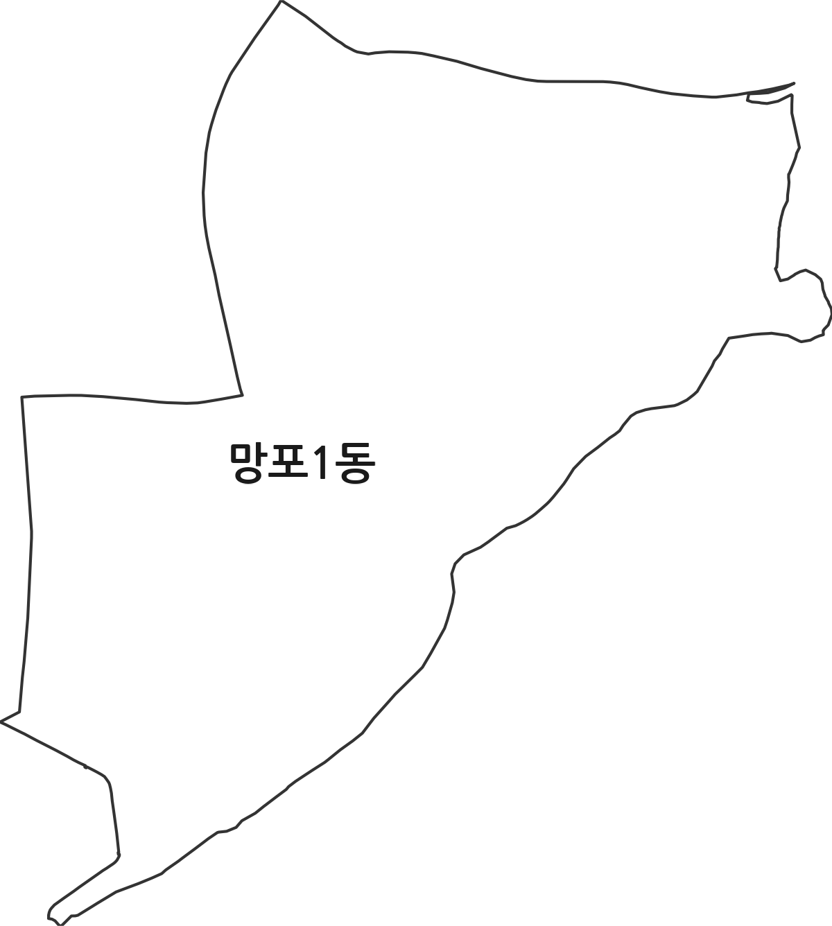 경기도 수원시 영통구 망포1동 행정동 행정구역 경계 지도