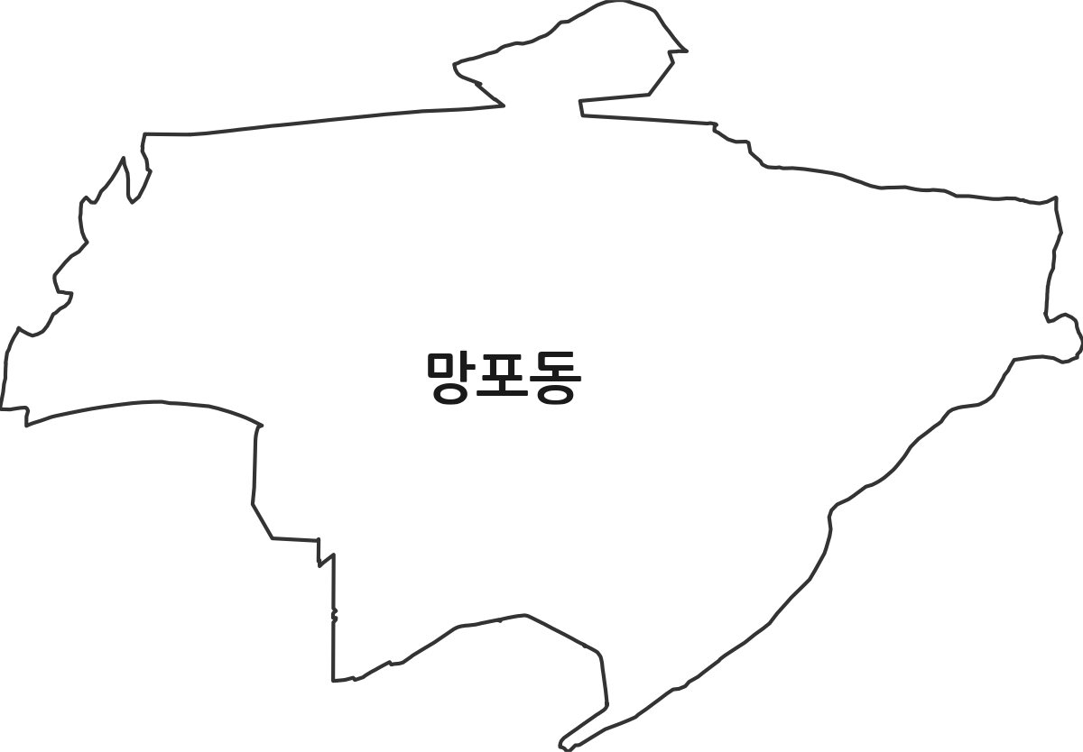 경기도 수원시 영통구 망포동 법정동 행정구역 경계 지도