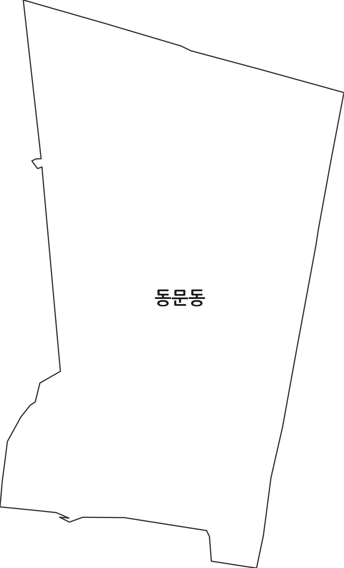 경상북도 안동시 동문동 법정동 행정구역 경계 지도