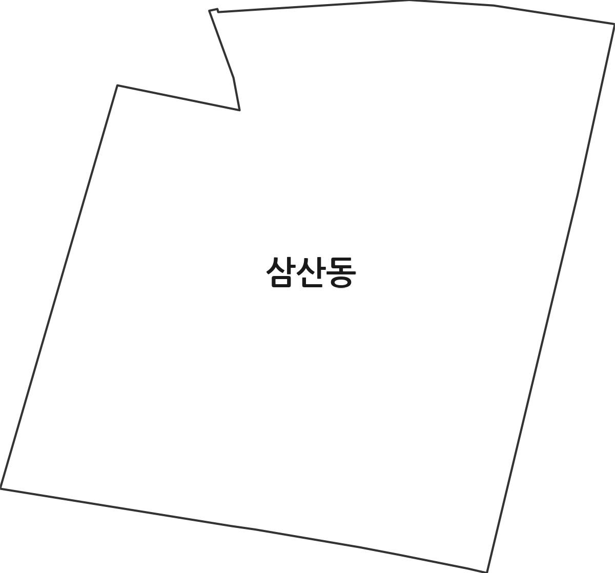 경상북도 안동시 삼산동 법정동 행정구역 경계 지도