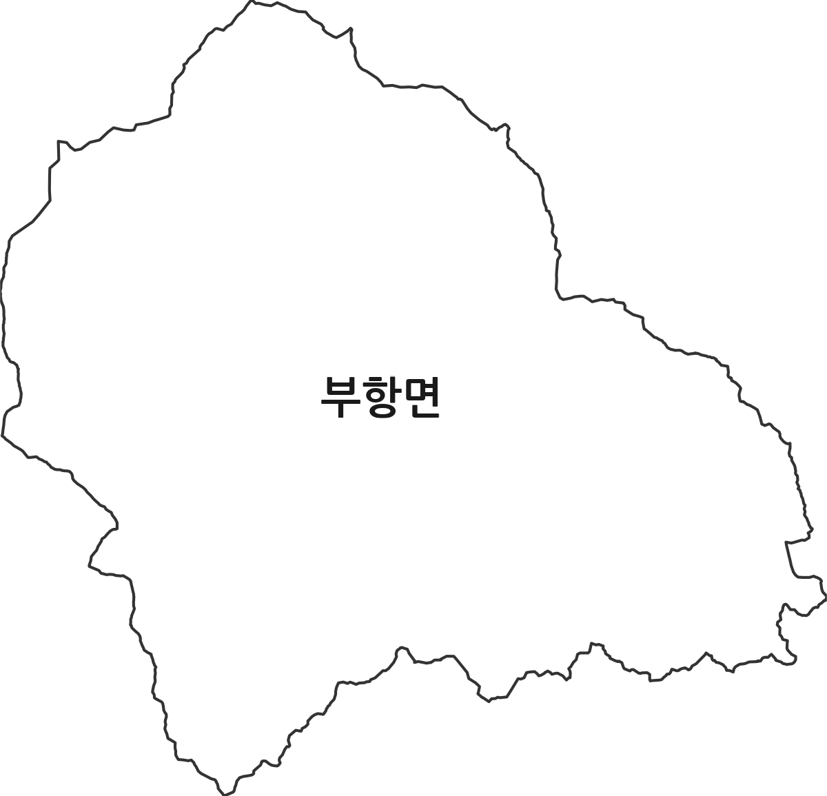 경상북도 김천시 부항면 행정동 행정구역 경계 지도