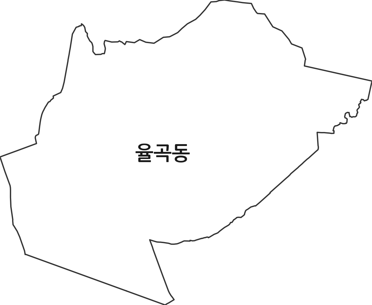 경상북도 김천시 율곡동 행정동 행정구역 경계 지도