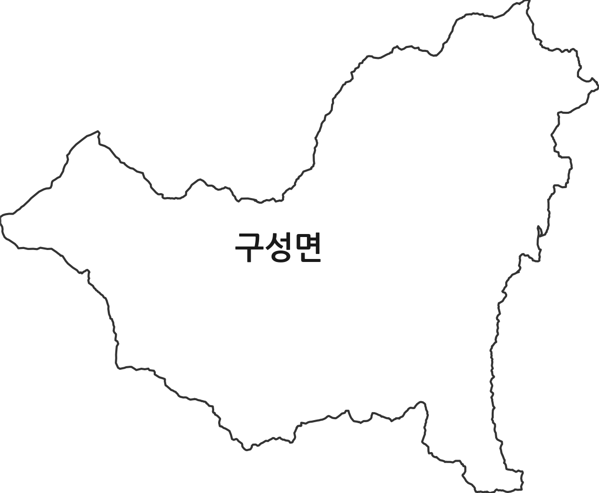 경상북도 김천시 구성면 법정동 행정구역 경계 지도