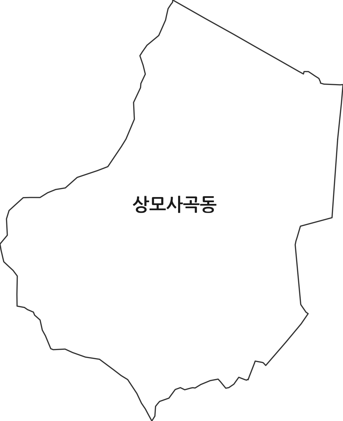 경상북도 구미시 상모사곡동 행정동 행정구역 경계 지도