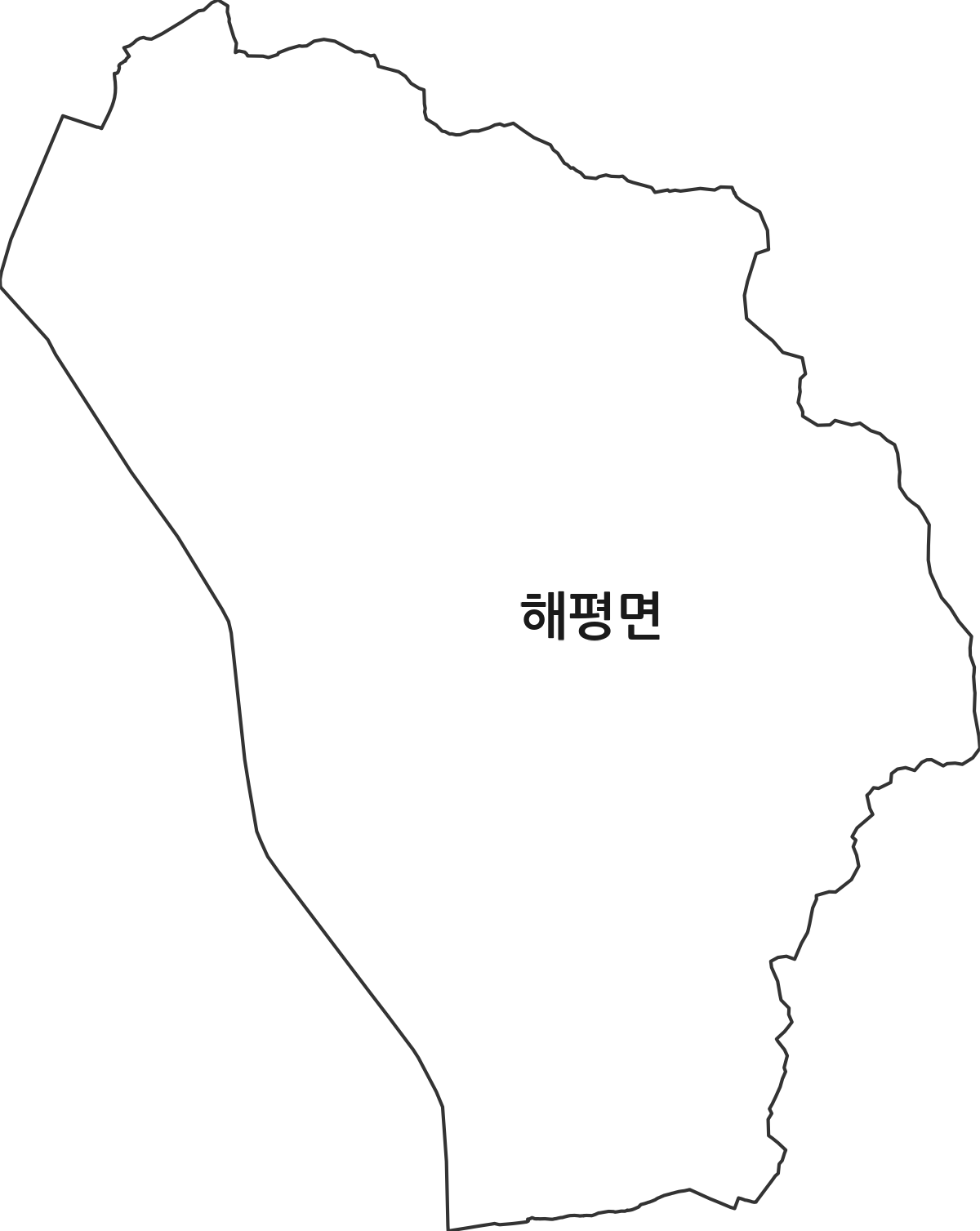 경상북도 구미시 해평면 행정동 행정구역 경계 지도