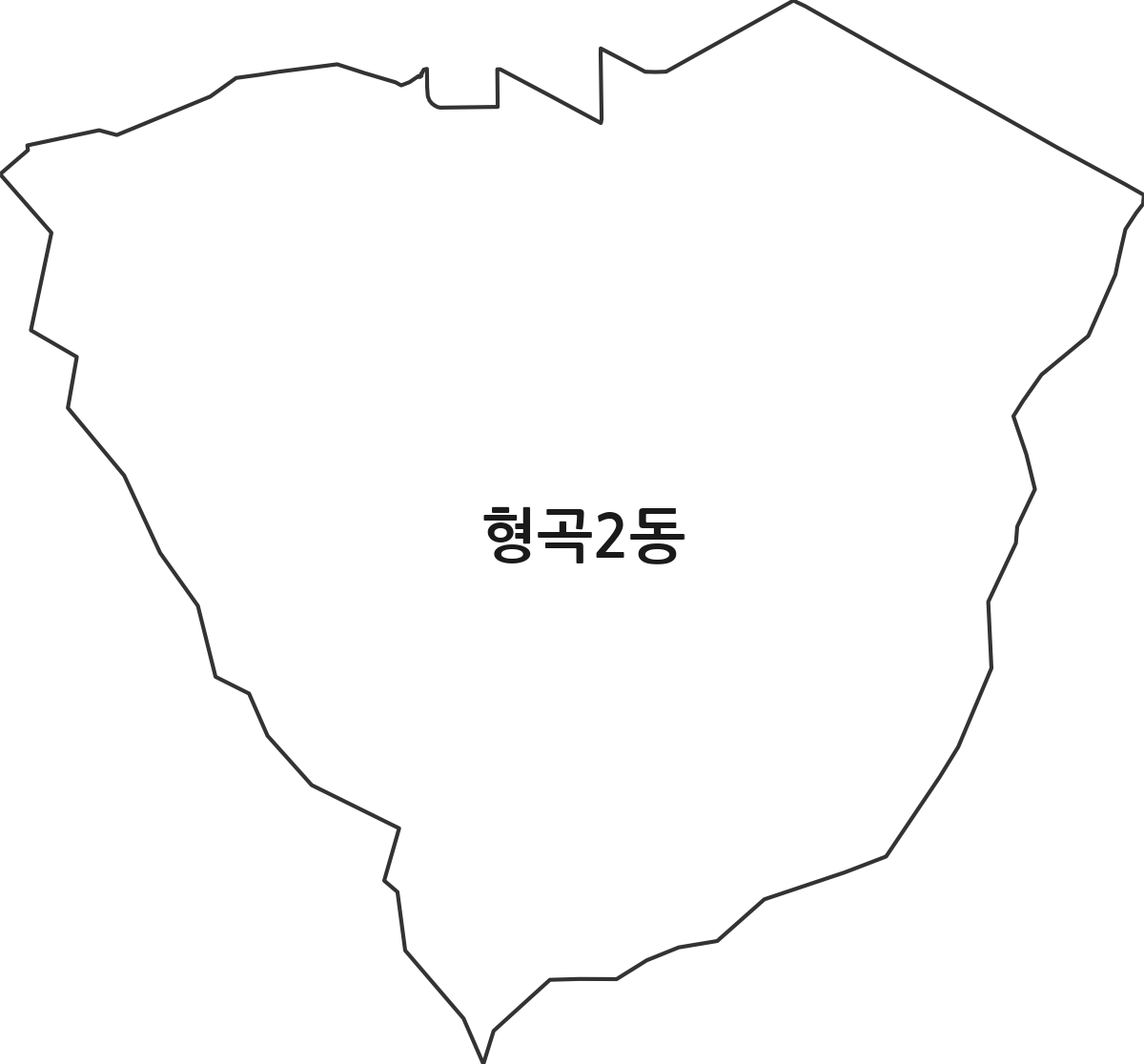 경상북도 구미시 형곡2동 행정동 행정구역 경계 지도