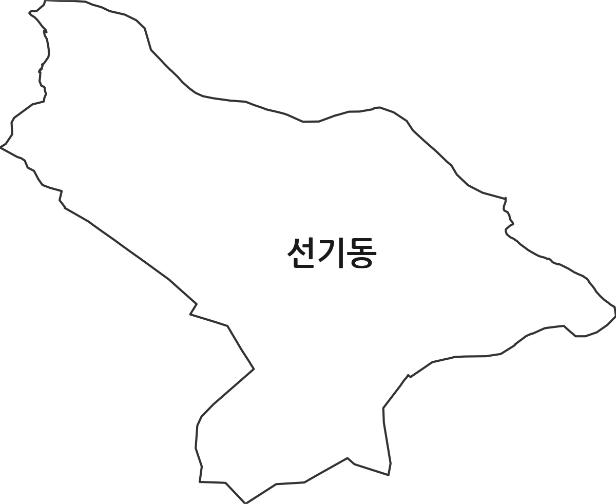 경상북도 구미시 선기동 법정동 행정구역 경계 지도