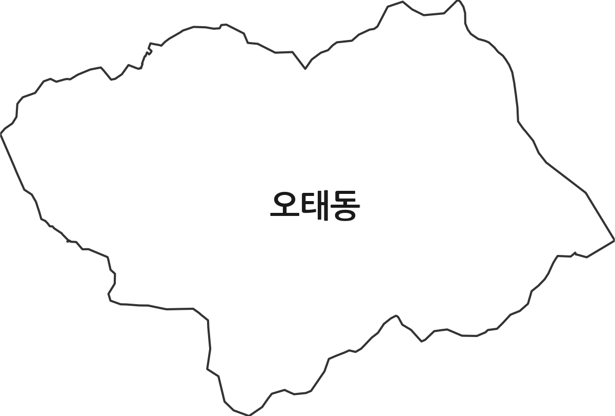 경상북도 구미시 오태동 법정동 행정구역 경계 지도