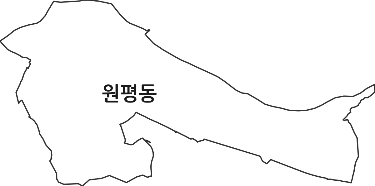 경상북도 구미시 원평동 법정동 행정구역 경계 지도