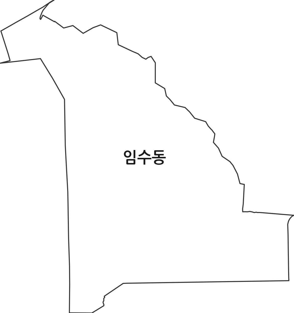 경상북도 구미시 임수동 법정동 행정구역 경계 지도