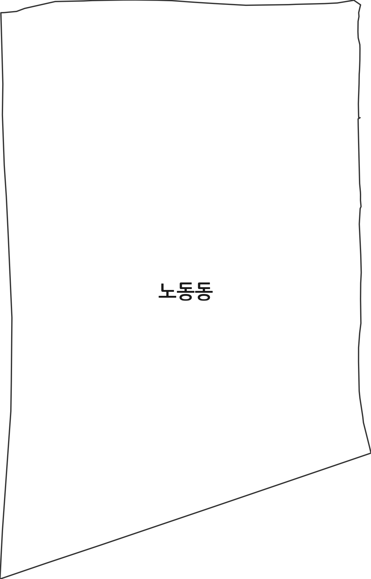 경상북도 경주시 노동동 법정동 행정구역 경계 지도