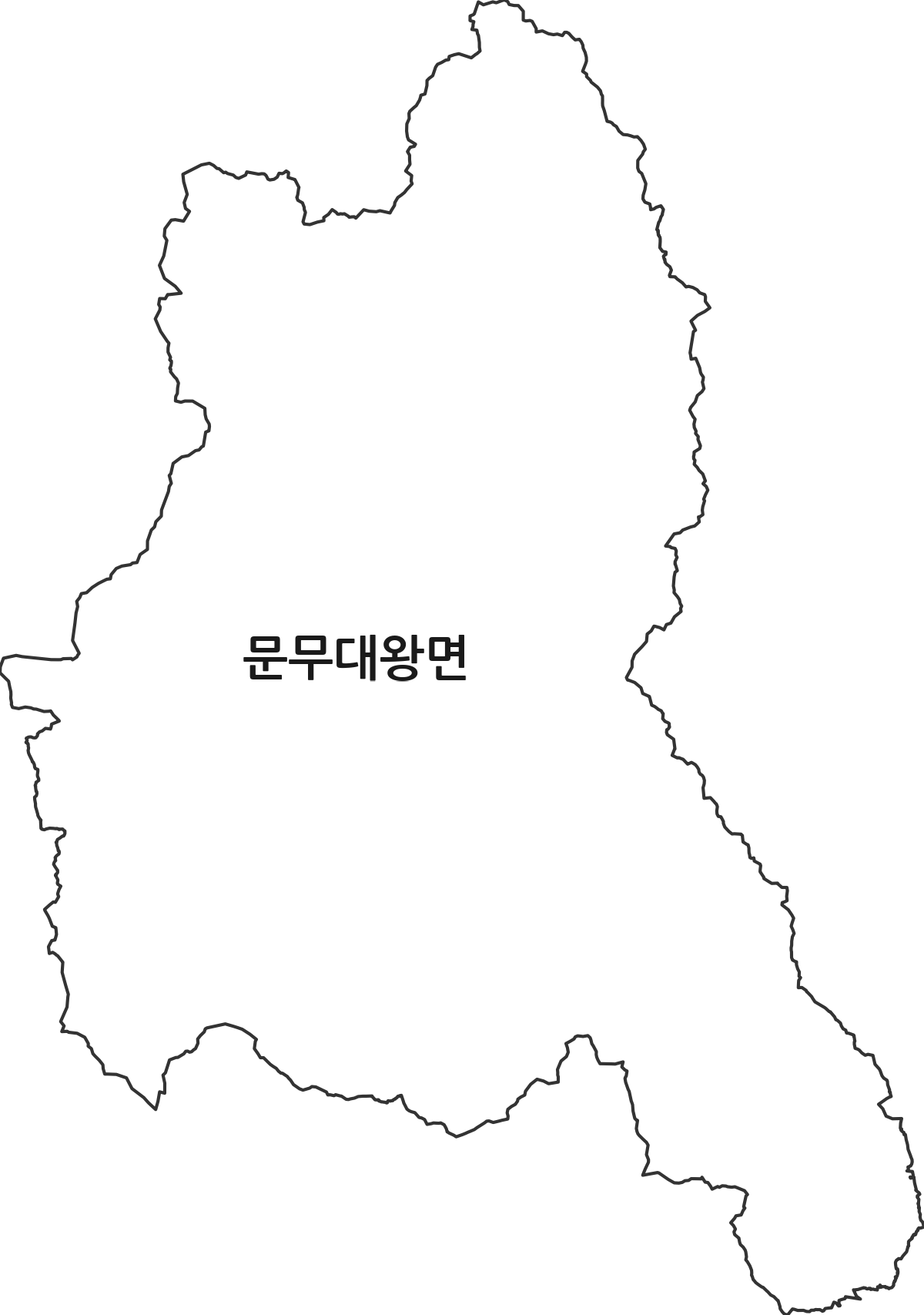 경상북도 경주시 문무대왕면 법정동 행정구역 경계 지도