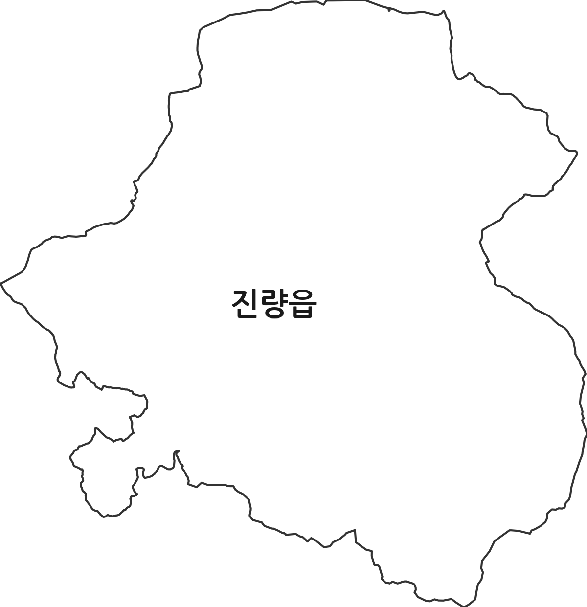경상북도 경산시 진량읍 법정동 행정구역 경계 지도