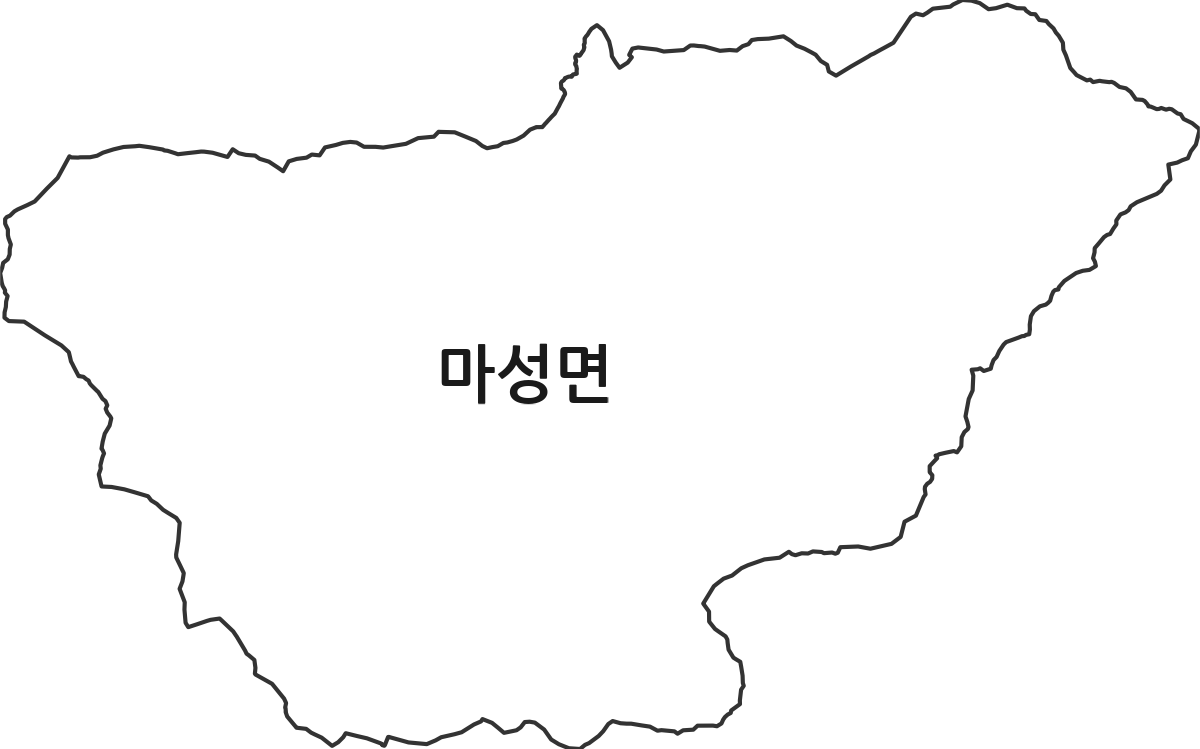 경상북도 문경시 마성면 법정동 행정구역 경계 지도