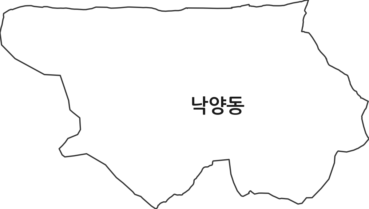 경상북도 상주시 낙양동 법정동 행정구역 경계 지도