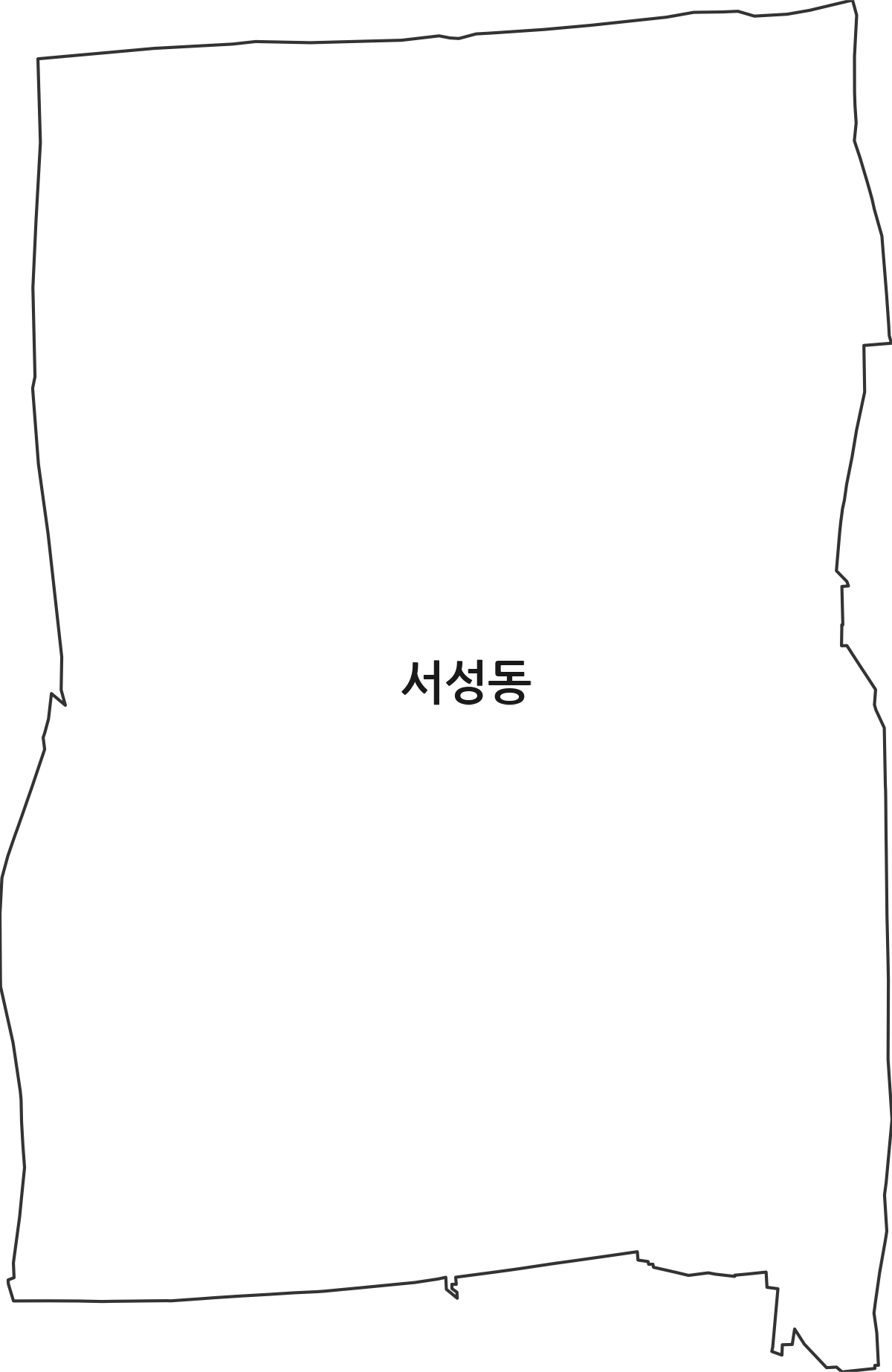 경상북도 상주시 서성동 법정동 행정구역 경계 지도