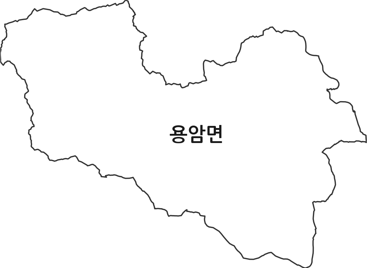 경상북도 성주군 용암면 법정동 행정구역 경계 지도