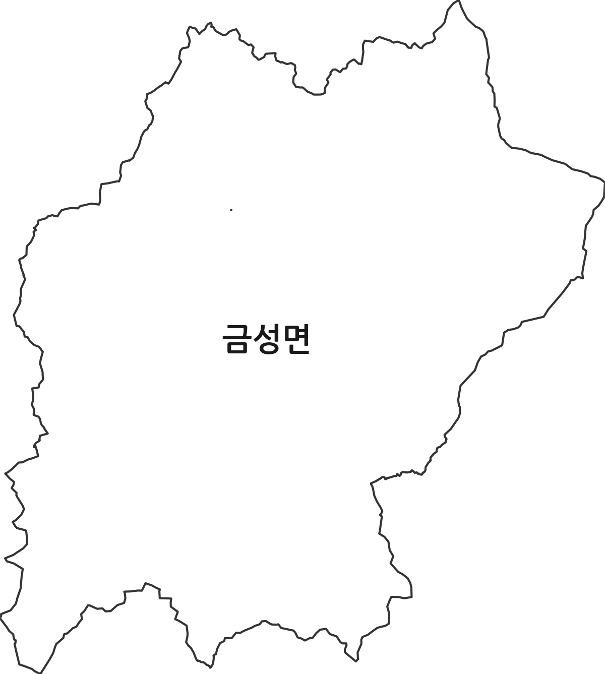 경상북도 의성군 금성면 법정동 행정구역 경계 지도
