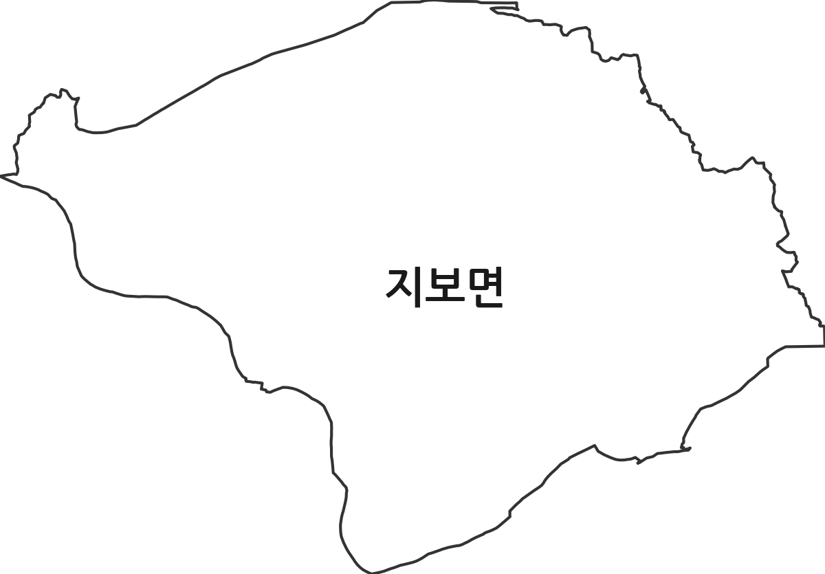 경상북도 예천군 지보면 법정동 행정구역 경계 지도