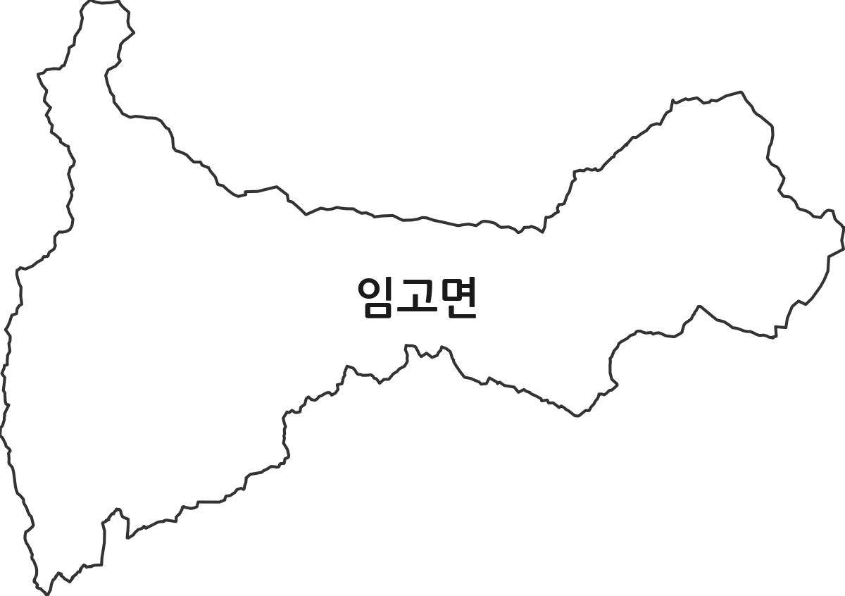 경상북도 영천시 임고면 행정동 행정구역 경계 지도