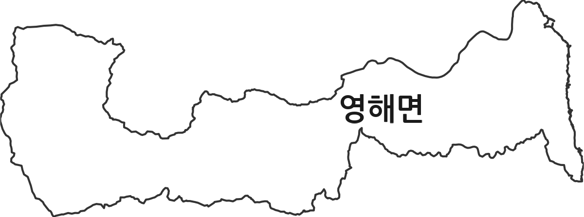 경상북도 영덕군 영해면 법정동 행정구역 경계 지도