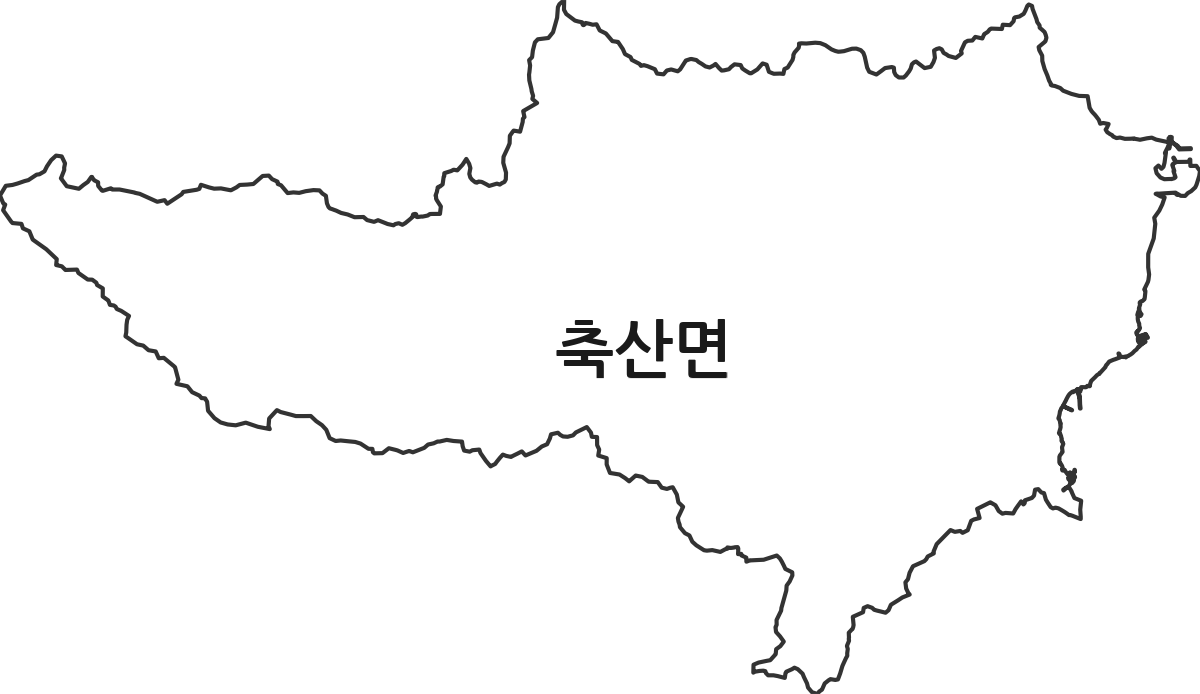 경상북도 영덕군 축산면 법정동 행정구역 경계 지도