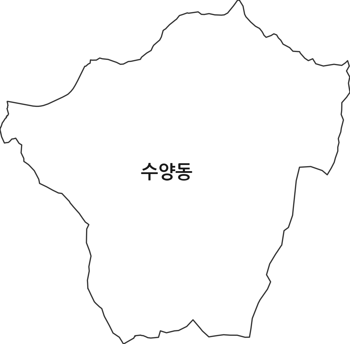 경상남도 거제시 수양동 행정동 행정구역 경계 지도