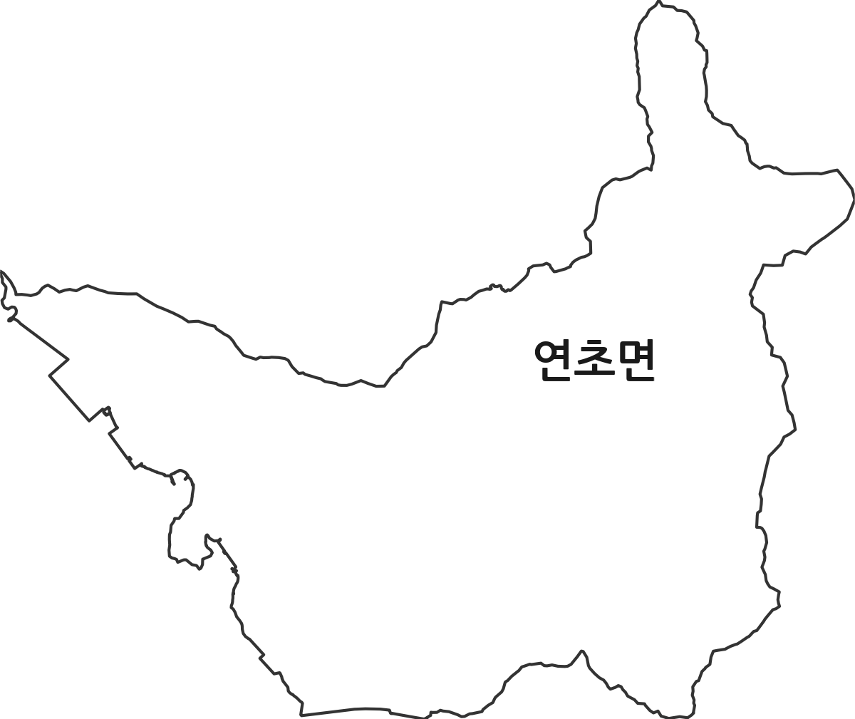 경상남도 거제시 연초면 법정동 행정구역 경계 지도