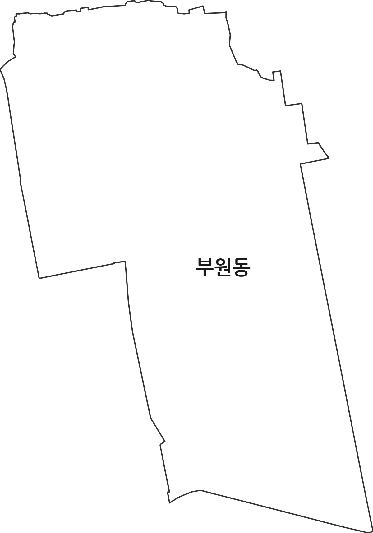 경상남도 김해시 부원동 행정동 행정구역 경계 지도