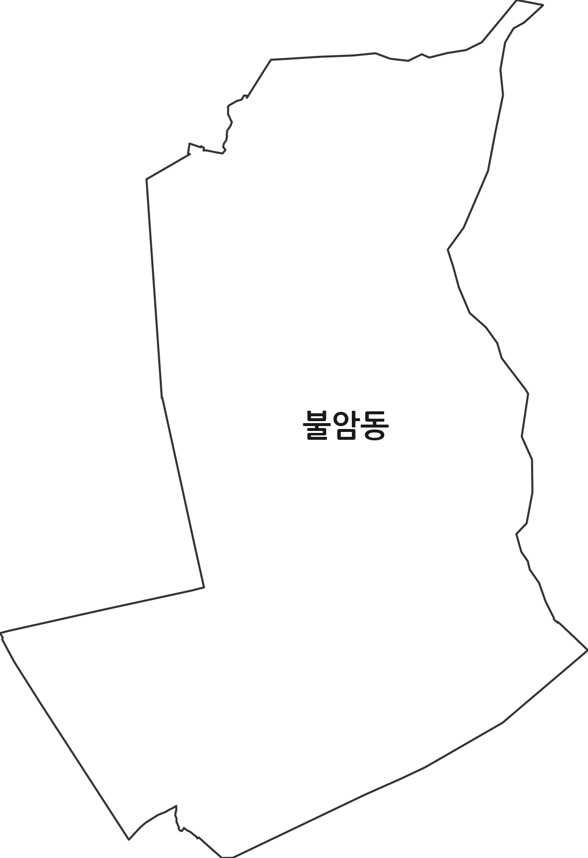 경상남도 김해시 불암동 행정동 행정구역 경계 지도