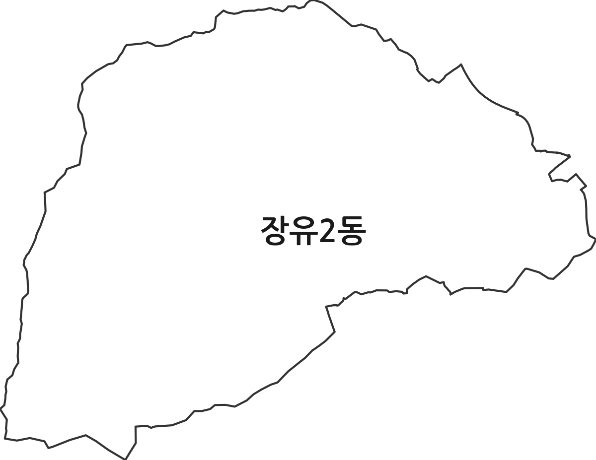 경상남도 김해시 장유2동 행정동 행정구역 경계 지도