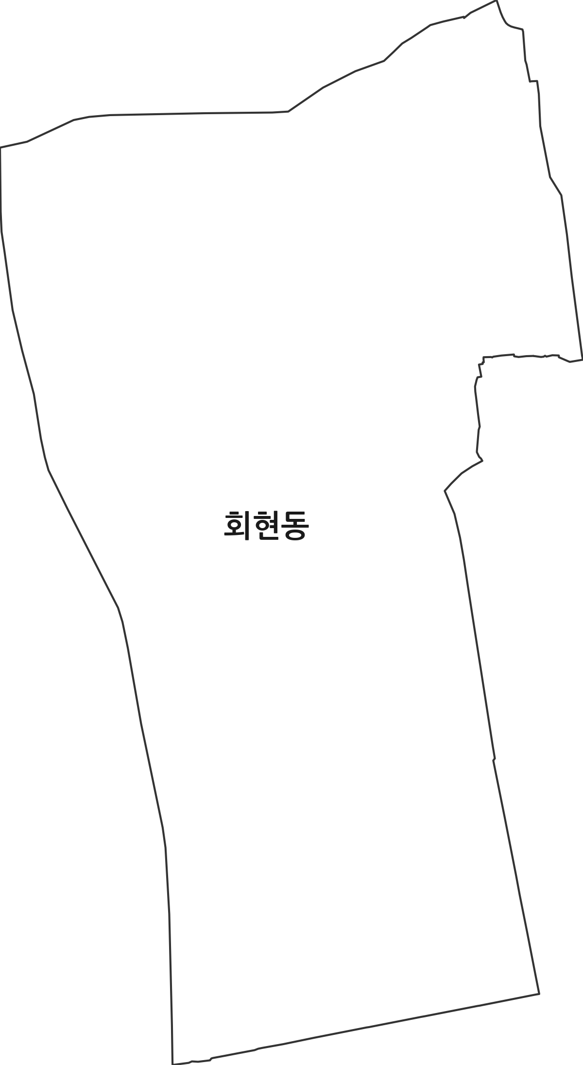 경상남도 김해시 회현동 행정동 행정구역 경계 지도