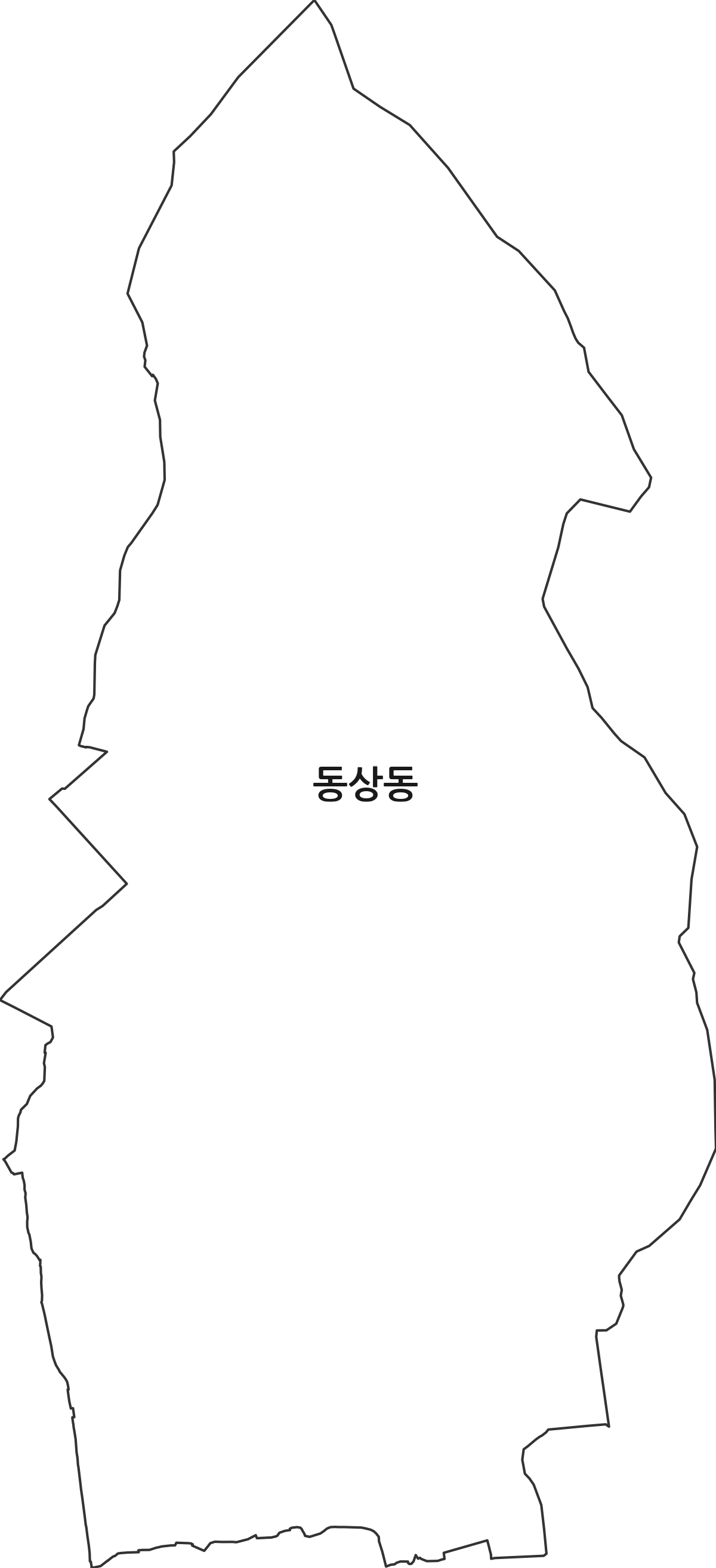 경상남도 김해시 동상동 법정동 행정구역 경계 지도