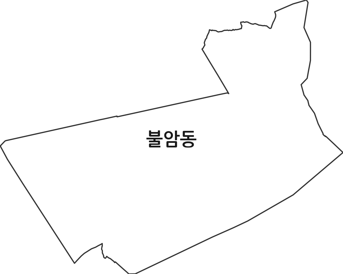 경상남도 김해시 불암동 법정동 행정구역 경계 지도