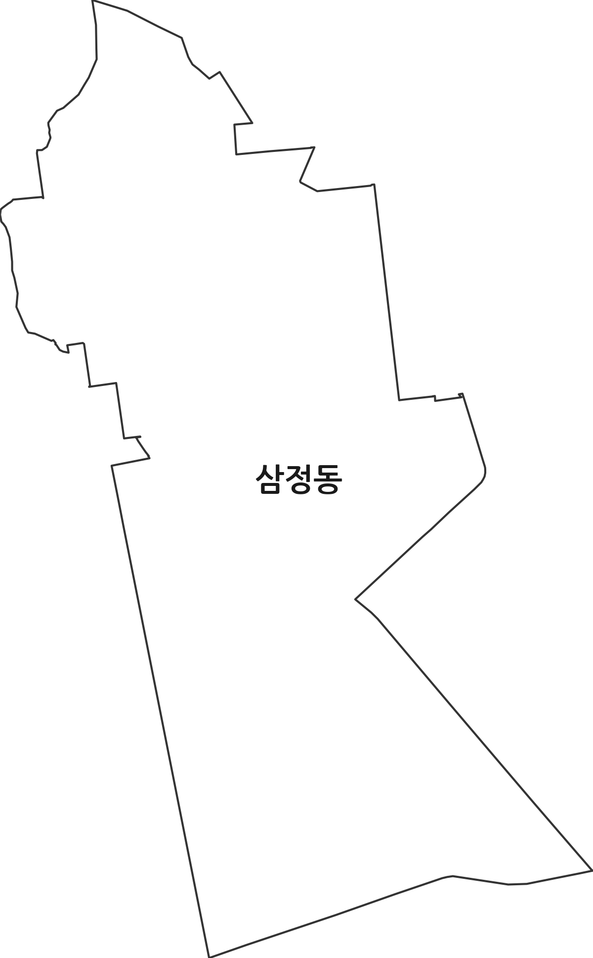 경상남도 김해시 삼정동 법정동 행정구역 경계 지도
