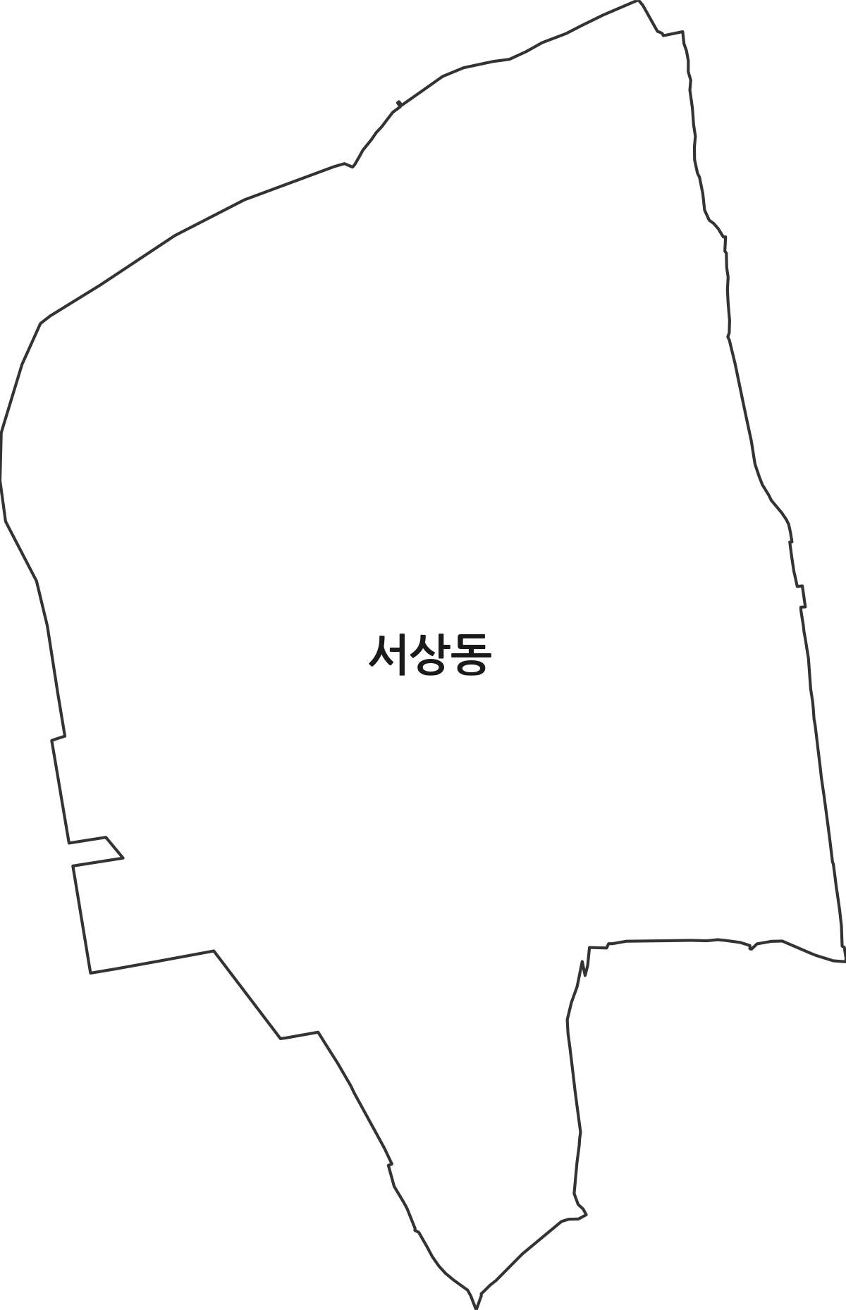 경상남도 김해시 서상동 법정동 행정구역 경계 지도