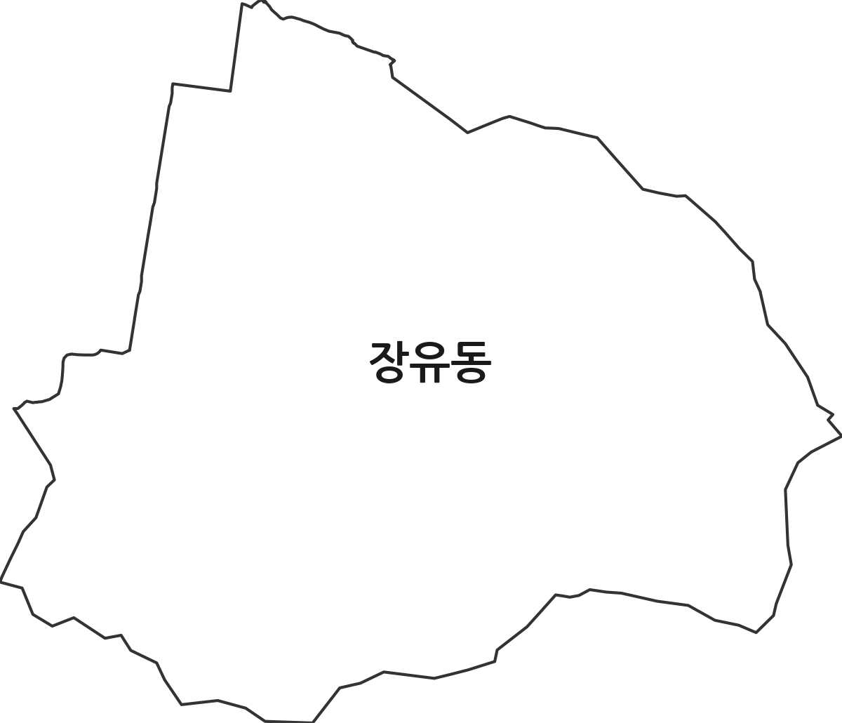 경상남도 김해시 장유동 법정동 행정구역 경계 지도
